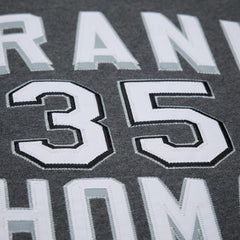 Frank Thomas Chicago White Sox Mitchell & Ness Legends Collection Vintage Logo Name & Number Fleece Pullover Sweatshirt - Heather Charcoal Pullover