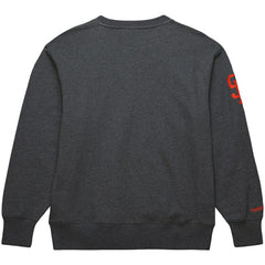 Willie Mays San Francisco Giants Mitchell & Ness Legends Collection Vintage Logo Name & Number Fleece Pullover Sweatshirt - Heather Charcoal Pullover