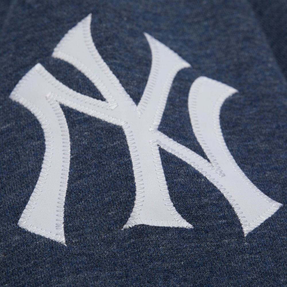 Derek Jeter New York Yankees Mitchell & Ness Legends Collection Vintage Logo Fleece Name & Number Pullover Sweatshirt - Heather Navy Pullover