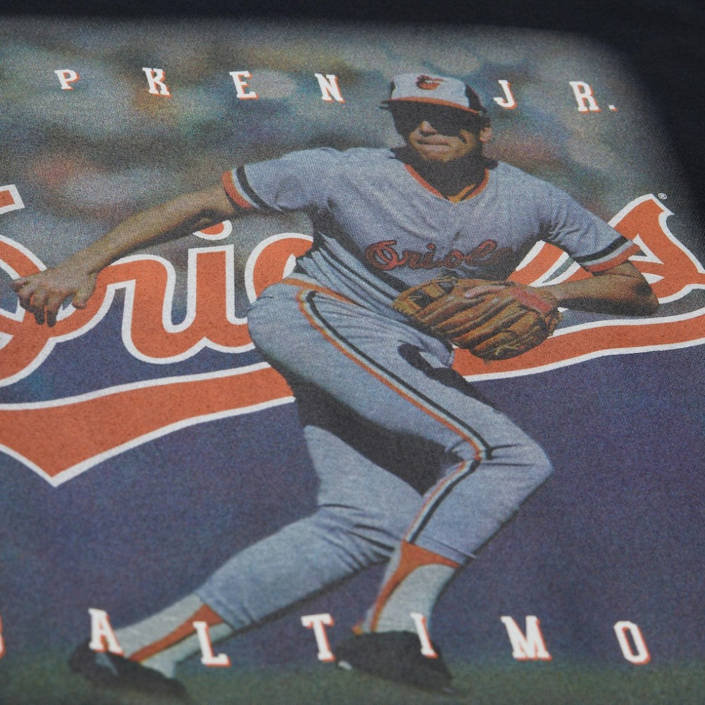 Cal Ripken Jr. Baltimore Orioles Mitchell & Ness Legends Collection Vintage Logo T-Shirt - Black T-shirts
