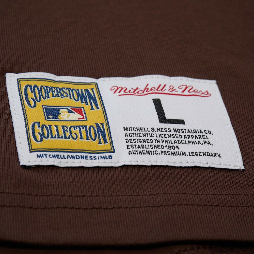 Tony Gwynn San Diego Padres Mitchell & Ness Legends Collection Vintage Logo T-Shirt - Brown T-shirts