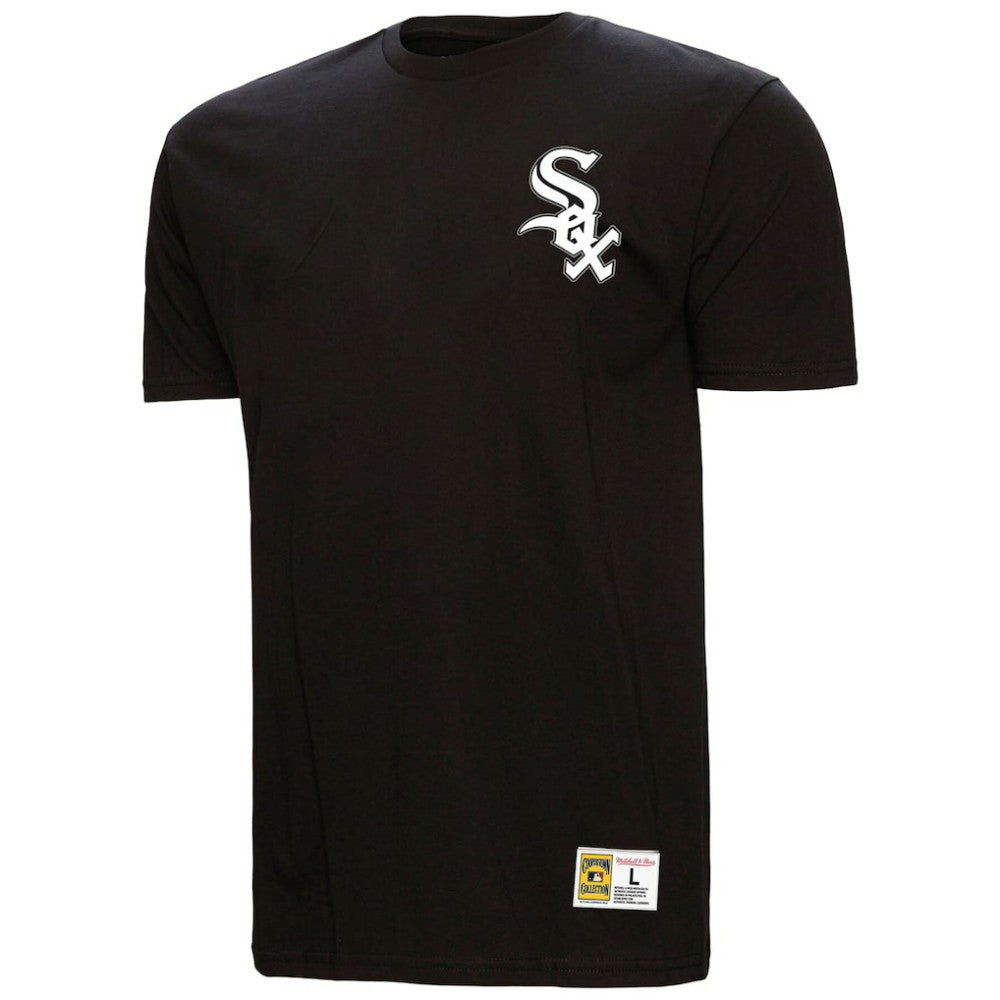 Frank Thomas Chicago White Sox Mitchell & Ness Legends Collection Vintage Logo T-Shirt - Black T-shirts