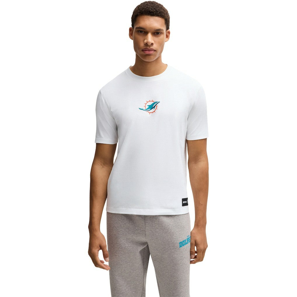 Miami Dolphins Hugo Boss Unisex Brady T-Shirt White