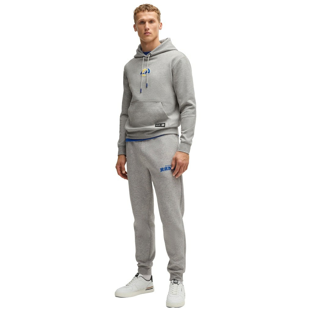 Los Angeles Rams Hugo Boss Unisex Woodson Tri-Blend Hoodie Heather Gray