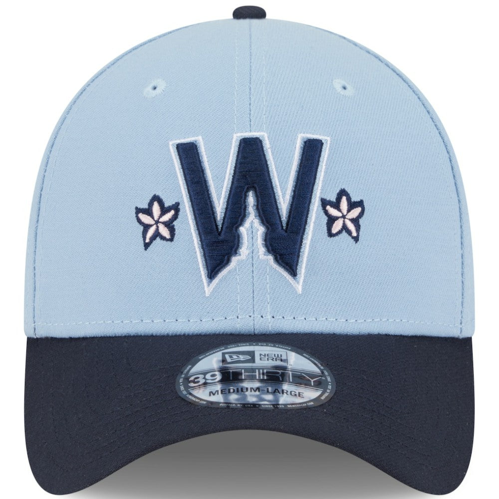 Washington Nationals New Era 2025 City Connect 39THIRTY Flex Hat - Light Blue/Navy Hats