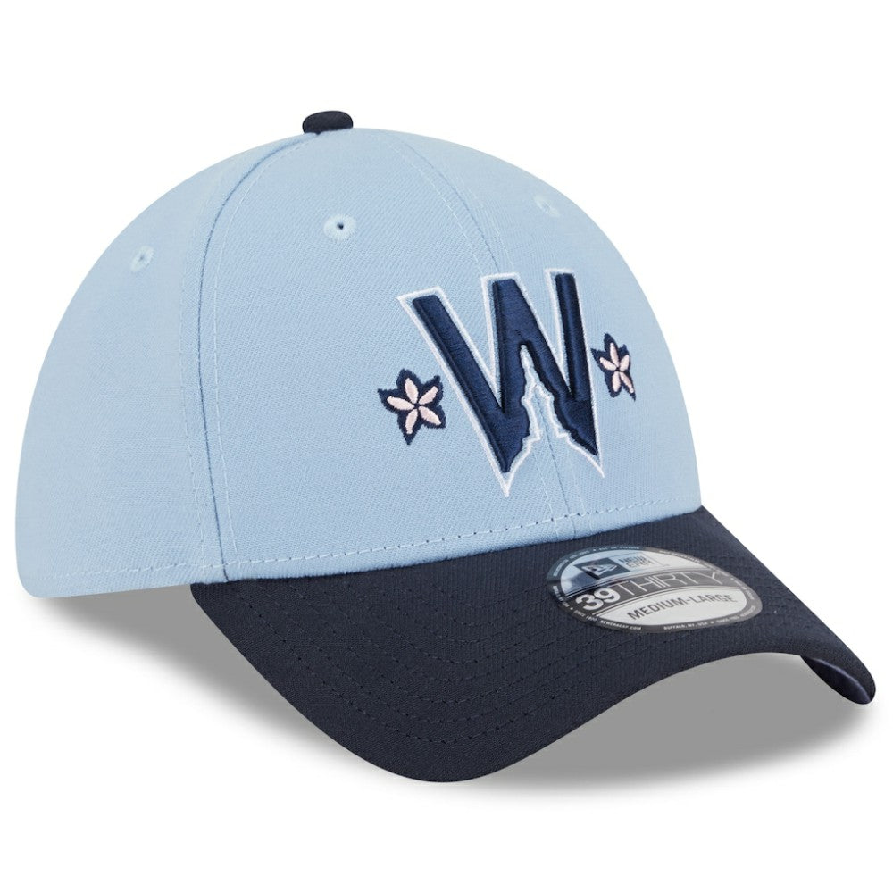 Washington Nationals New Era 2025 City Connect 39THIRTY Flex Hat - Light Blue/Navy Hats