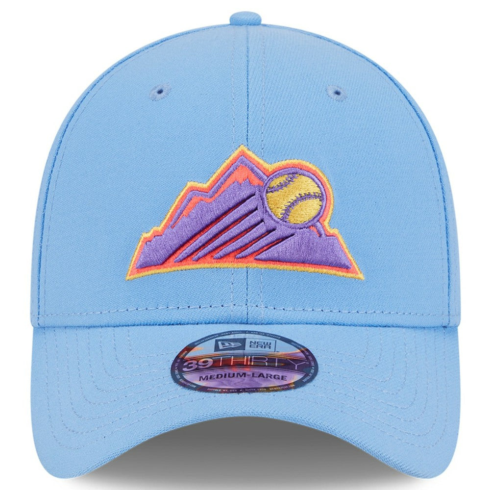 Colorado Rockies New Era 2025 City Connect 39THIRTY Flex Hat - Light Blue Hats