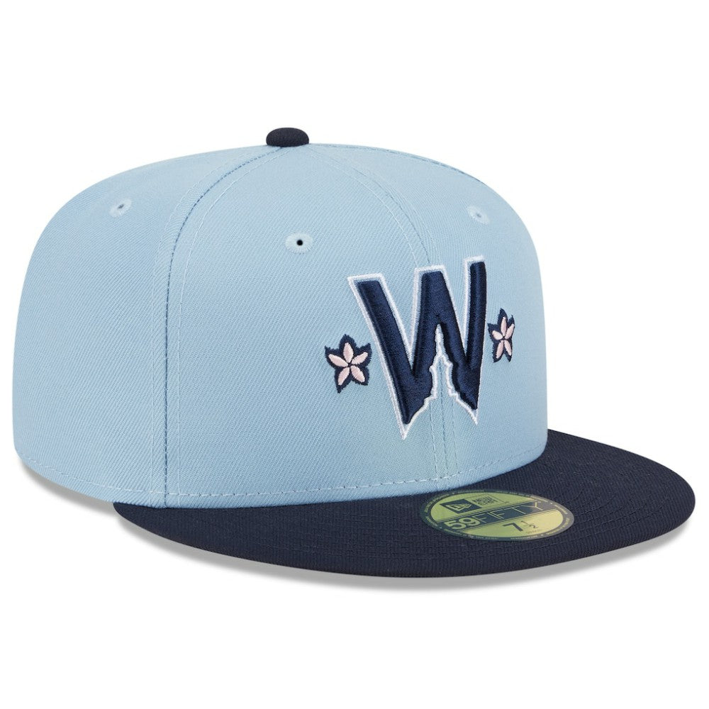 Washington Nationals New Era 2025 City Connect 59FIFTY Fitted Hat - Light Blue/Navy Hats