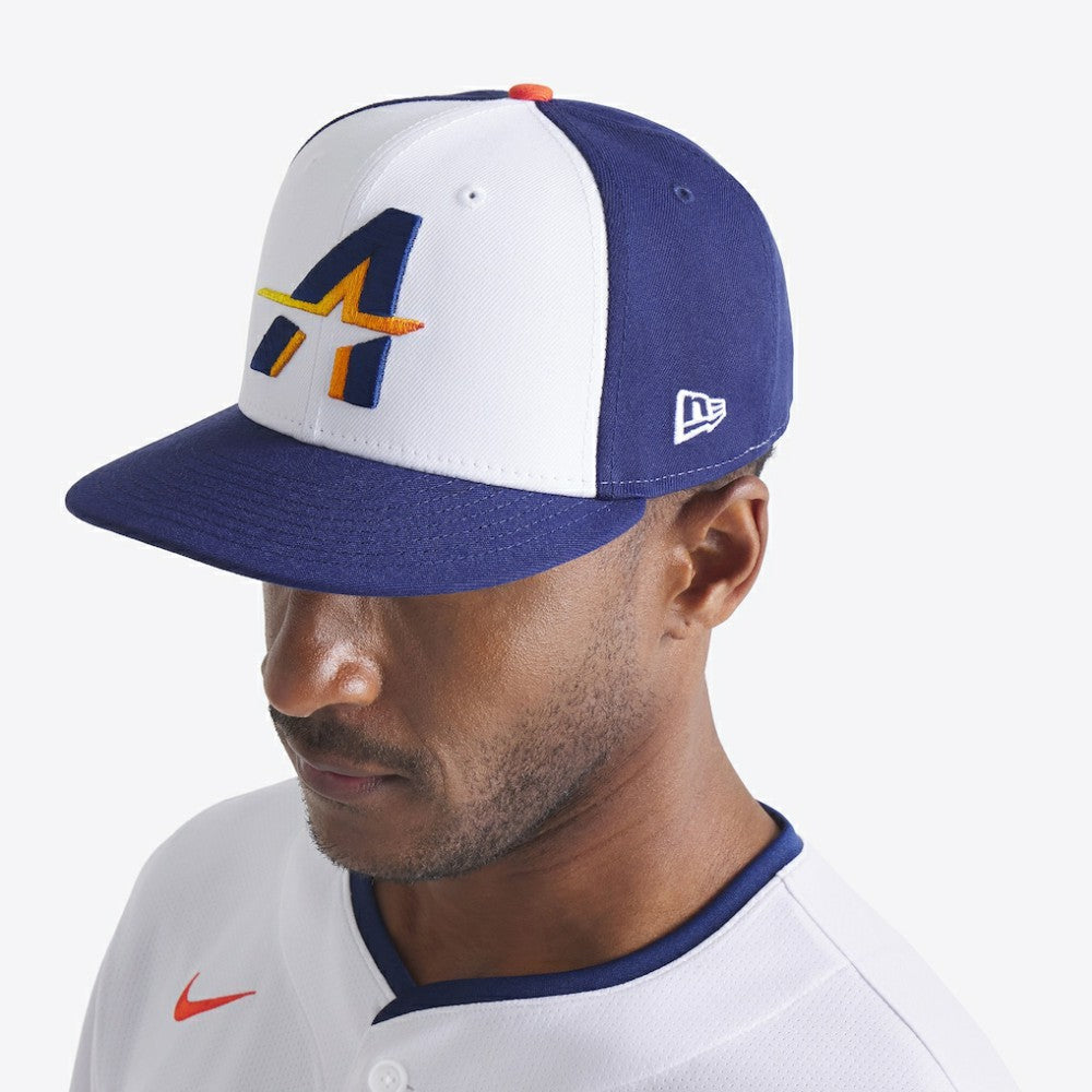 Houston Astros New Era 2025 City Connect 59FIFTY Fitted Hat - White/Navy Hats