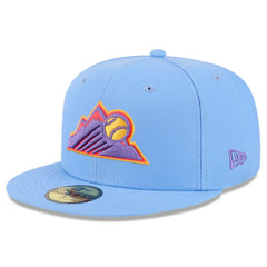 Colorado Rockies New Era 2025 City Connect 59FIFTY Fitted Hat - Light Blue Hats