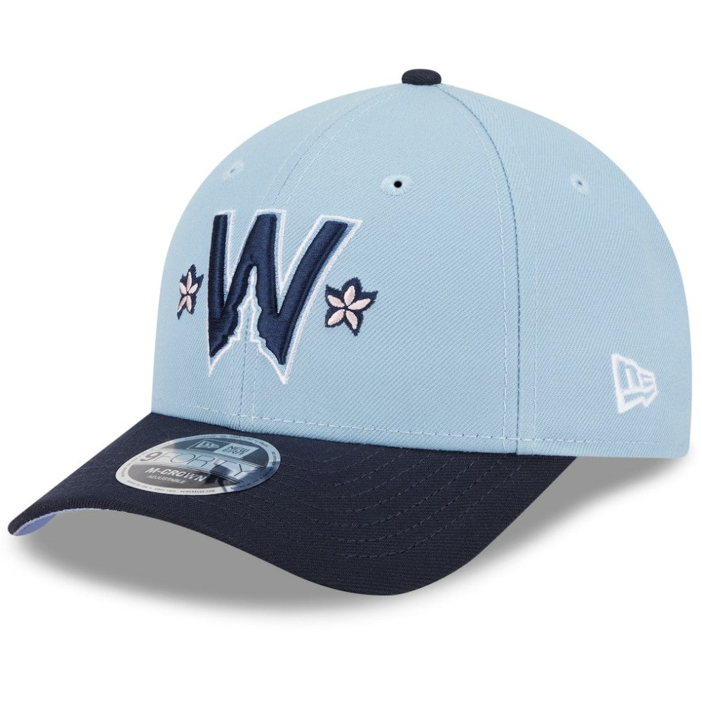 Washington Nationals New Era 2025 City Connect 9FORTY M-Crown Adjustable Hat - Light Blue/Navy Hats