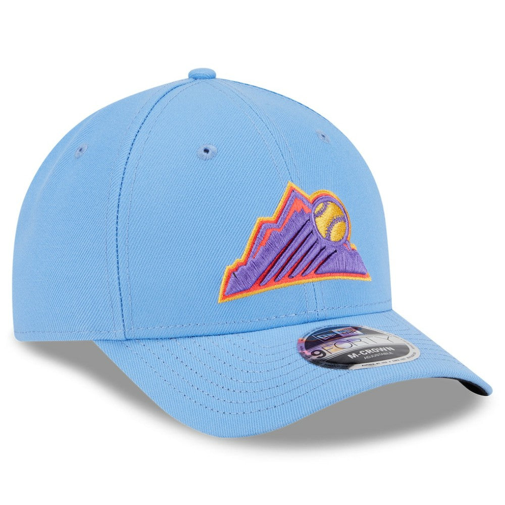 Colorado Rockies New Era 2025 City Connect 9FORTY M-Crown Adjustable Hat - Light Blue Hats