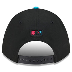 Miami Marlins New Era 2025 City Connect 9FORTY M-Crown Adjustable Hat - Black/Pink Hats