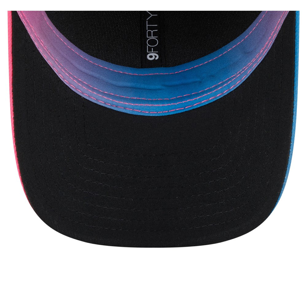 Miami Marlins New Era 2025 City Connect 9FORTY M-Crown Adjustable Hat - Black/Pink Hats