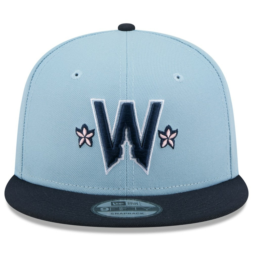 Washington Nationals New Era 2025 City Connect 9FIFTY Snapback Hat - Light Blue/Navy Hats