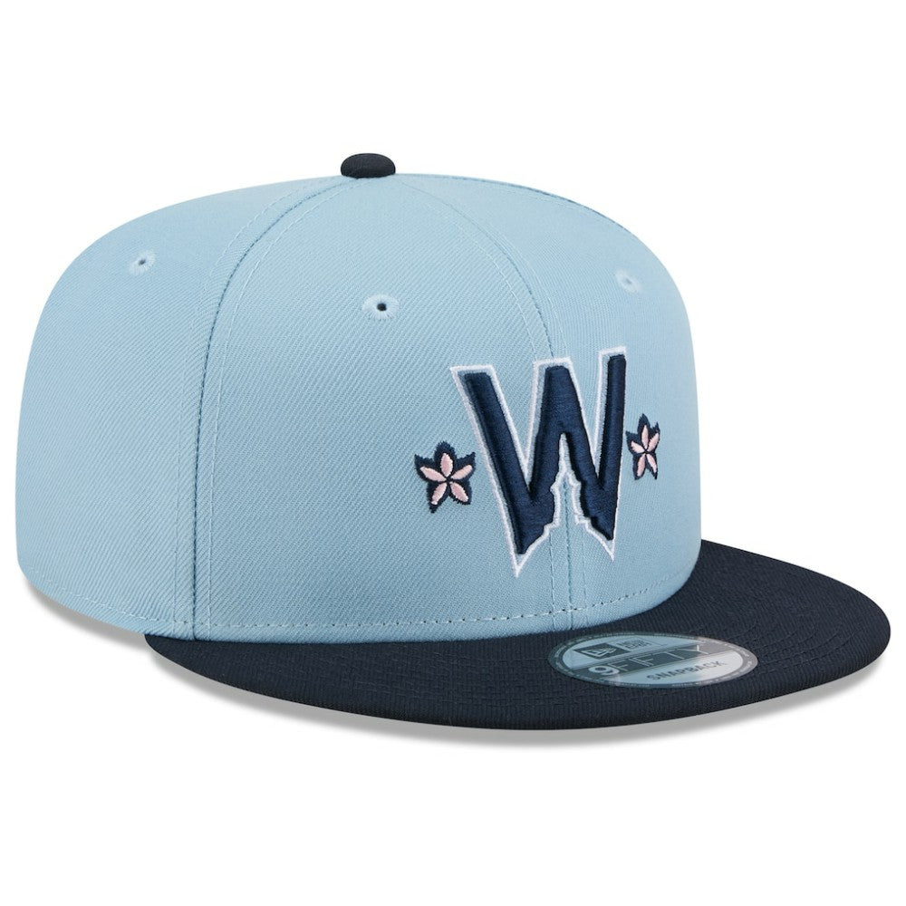 Washington Nationals New Era 2025 City Connect 9FIFTY Snapback Hat - Light Blue/Navy Hats