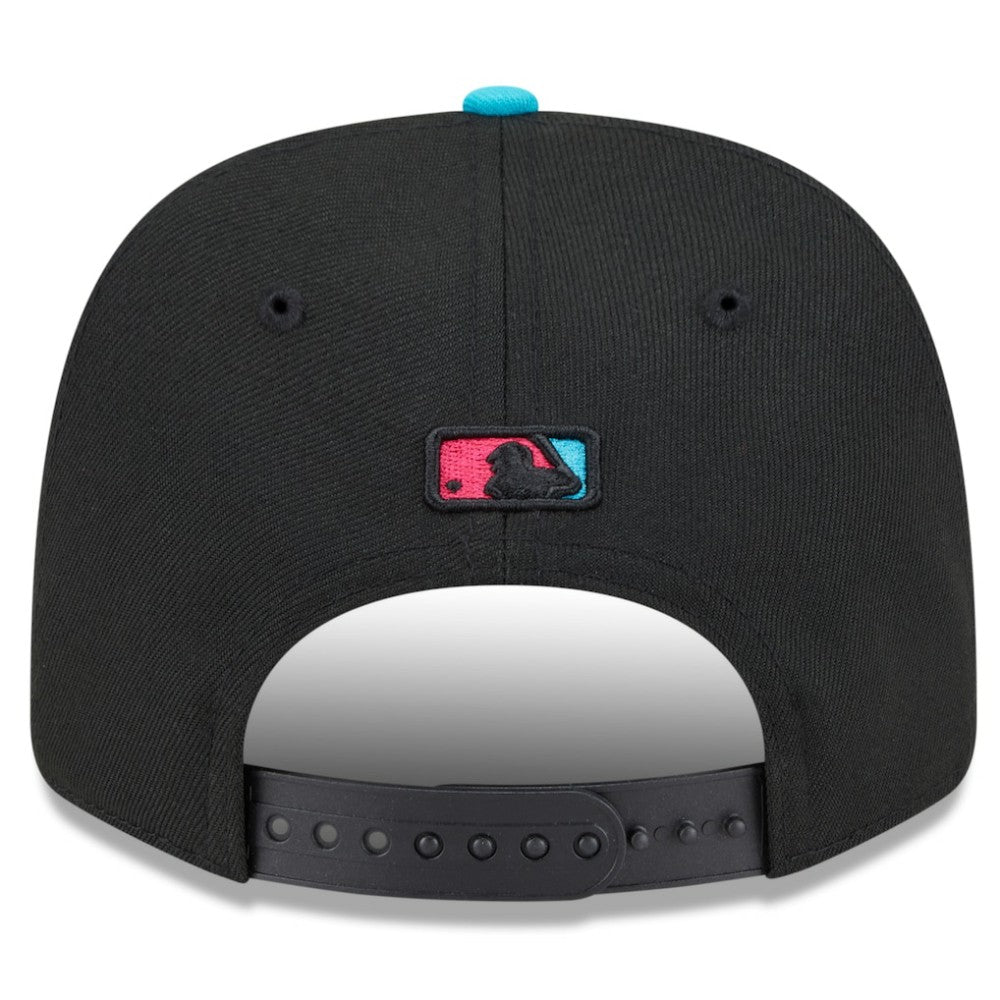 Miami Marlins New Era 2025 City Connect 9SEVENTY Adjustable Hat - Black/Pink Hats