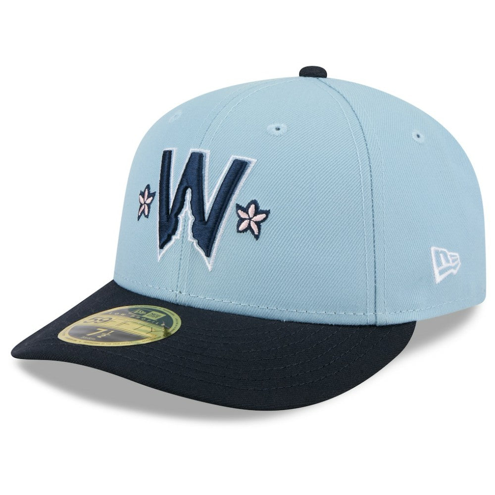 Washington Nationals New Era 2025 City Connect Low Profile 59FIFTY Fitted Hat - Light Blue/Navy Hats