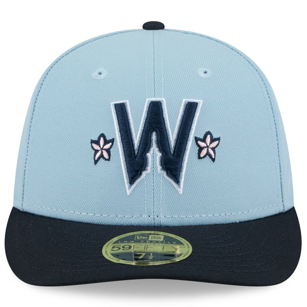 Washington Nationals New Era 2025 City Connect Low Profile 59FIFTY Fitted Hat - Light Blue/Navy Hats