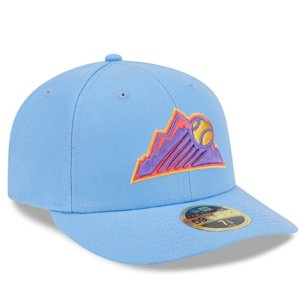 Colorado Rockies New Era 2025 City Connect Low Profile 59FIFTY Fitted Hat - Light Blue Hats