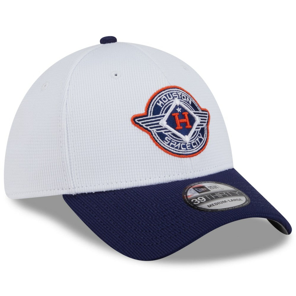 Houston Astros New Era 2025 City Connect Batting Practice 39THIRTY Flex Hat - White/Navy Hats