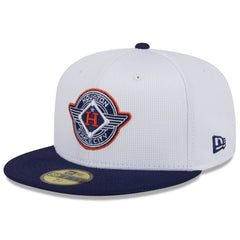 Houston Astros New Era 2025 City Connect Batting Practice 59FIFTY Fitted Hat - White/Navy Hats