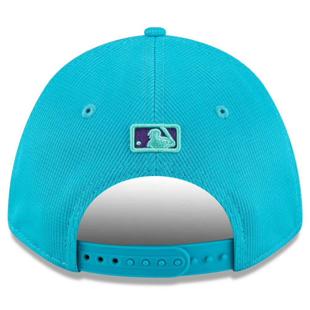 Arizona Diamondbacks New Era 2025 City Connect Batting Practice M-Crown 9FORTY Adjustable Hat - Teal/Purple Hats