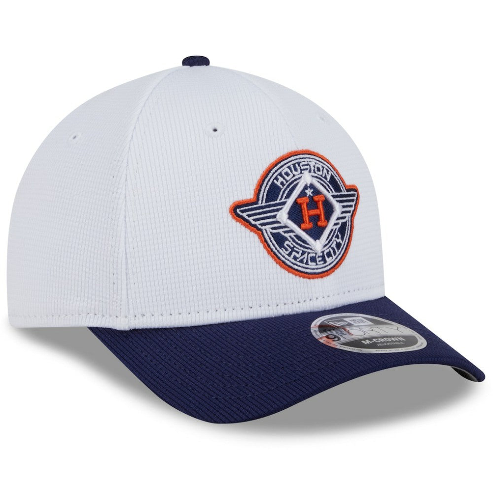 Houston Astros New Era 2025 City Connect Batting Practice 9FORTY Adjustable Hat - White/Navy Hats