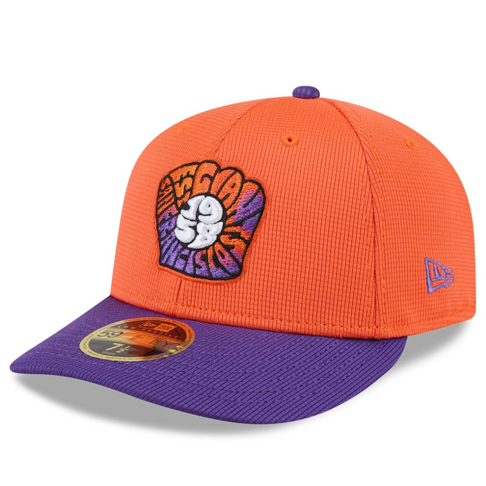 San Francisco Giants New Era 2025 City Connect Batting Practice Low Profile 59FIFTY Fitted Hat - Orange/Purple Hats
