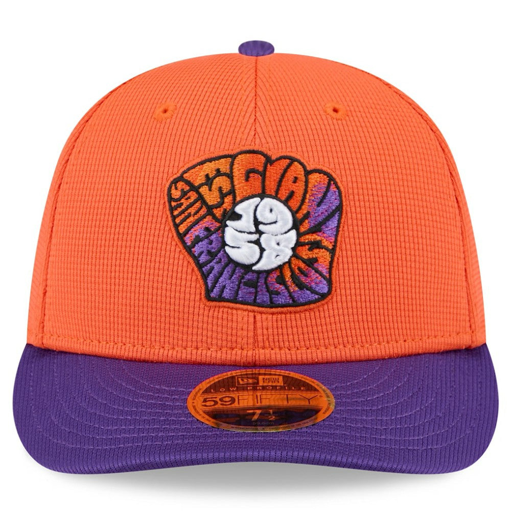 San Francisco Giants New Era 2025 City Connect Batting Practice Low Profile 59FIFTY Fitted Hat - Orange/Purple Hats