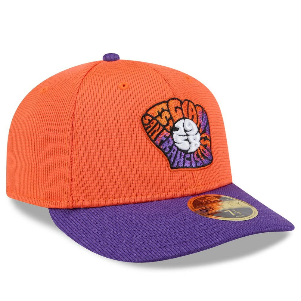 San Francisco Giants New Era 2025 City Connect Batting Practice Low Profile 59FIFTY Fitted Hat - Orange/Purple Hats