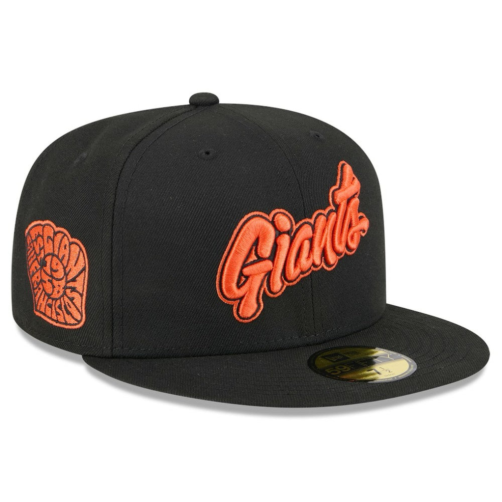 San Francisco Giants New Era 2025 City Connect Wordmark 59FIFTY Fitted Hat - Black Hats