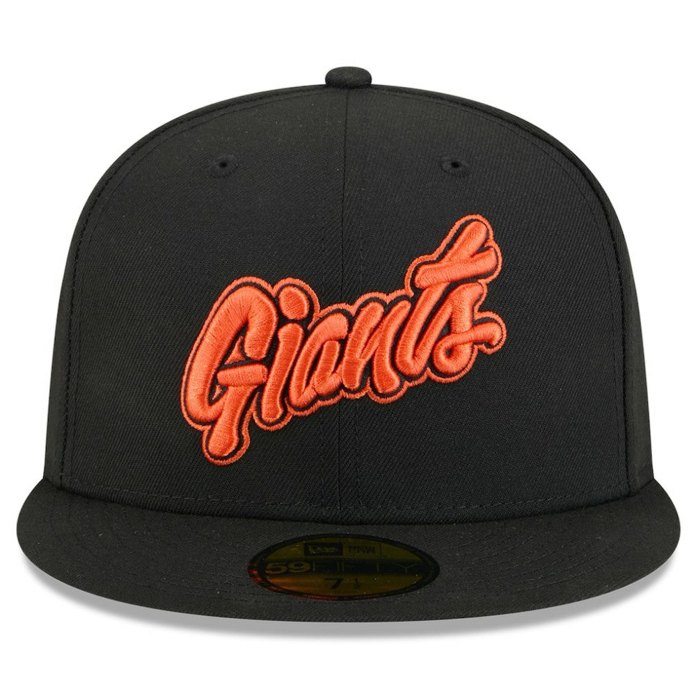 San Francisco Giants New Era 2025 City Connect Wordmark 59FIFTY Fitted Hat - Black Hats