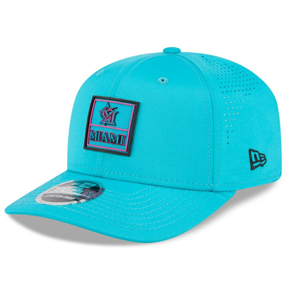 Miami Marlins New Era 2025 City Connect 9SEVENTY Adjustable Hat - Teal Hats