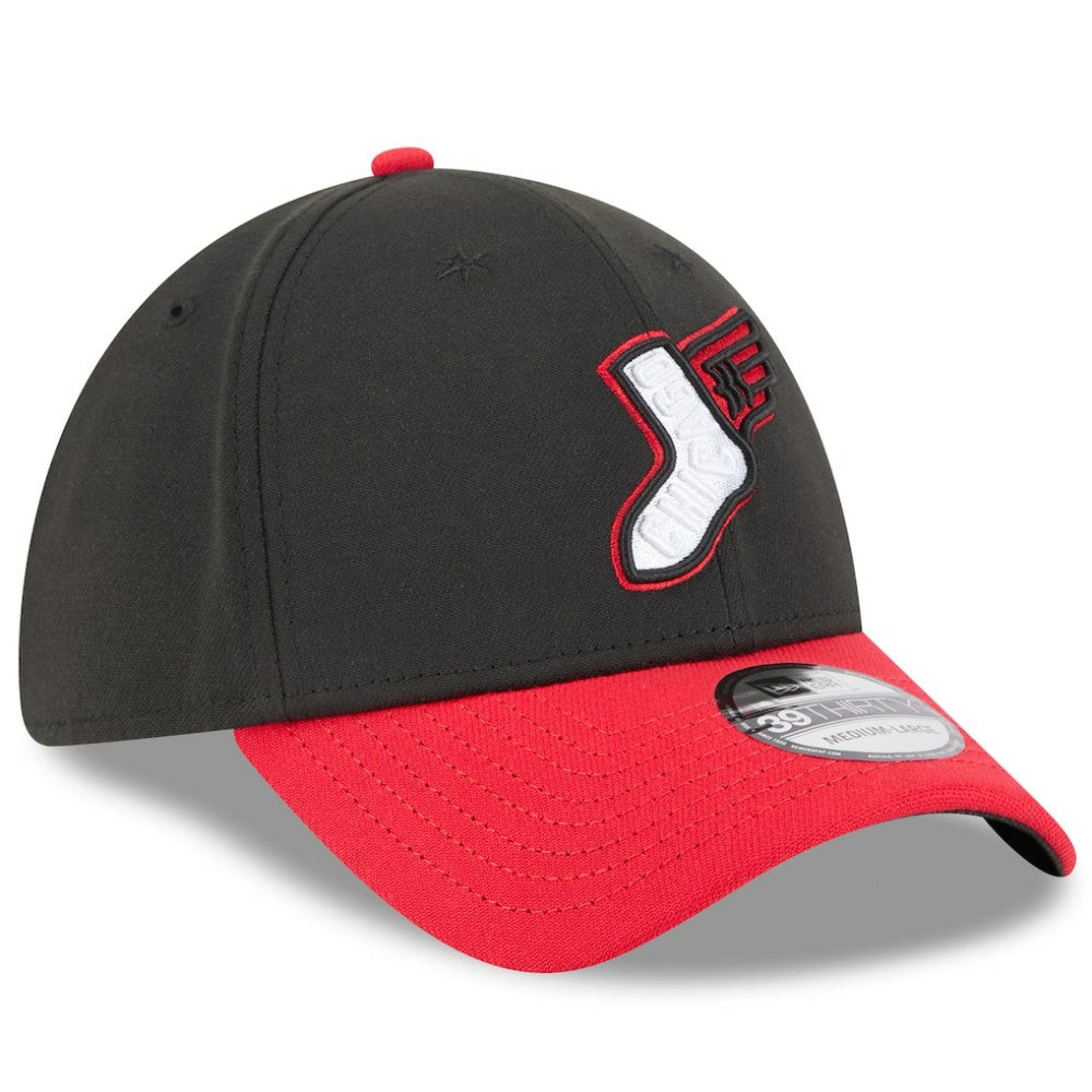 Chicago White Sox New Era 2025 City Connect Alternate 39THIRTY Flex Hat - Black/Red Hats