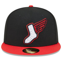 Chicago White Sox New Era 2025 City Connect Alternate 59FIFTY Fitted Hat - Black/Red Hats