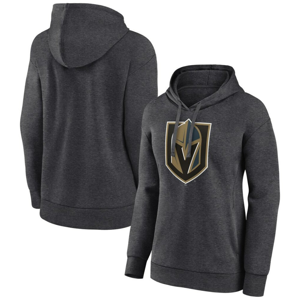 NHL Vegas Golden Knights Women's Primary Logo Pullover Hoodie - Charcoal