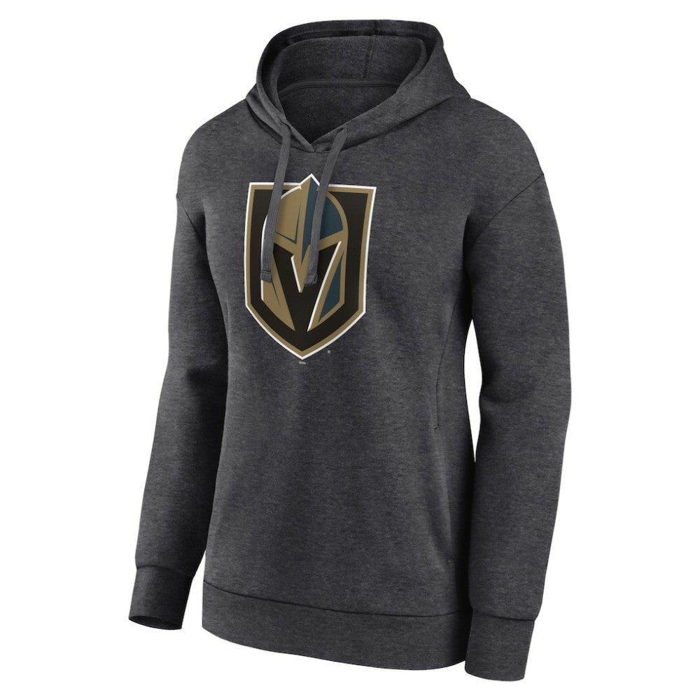 NHL Vegas Golden Knights Women's Primary Logo Pullover Hoodie - Charcoal