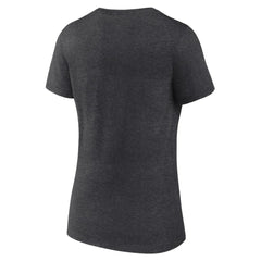 NHL Vegas Golden Knights Women's Primary Logo V-Neck T-Shirt - Charcoal