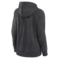 San Francisco Giants Logo Athletic Women's Logo Triumphant V-Neck Pullover Hoodie - Heather Charcoal Hoodies