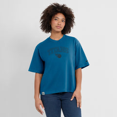 Tennessee Titans Women's Glory Arch Boxy T-Shirt Blue