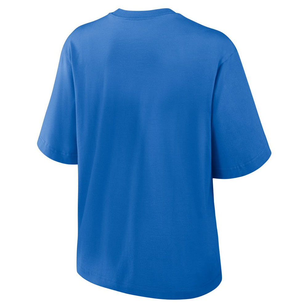 New York Giants Women's Glory Arch Boxy T-Shirt Royal