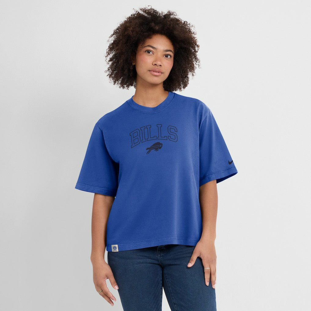 Buffalo Bills Women's Glory Arch Boxy T-Shirt Royal