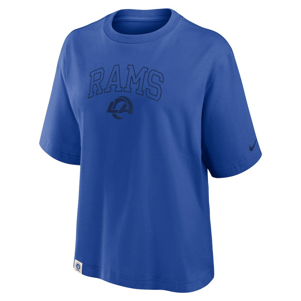 Los Angeles Rams Women's Glory Arch Boxy T-Shirt Royal