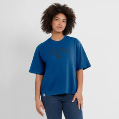 Houston Texans Women's Glory Arch Boxy T-Shirt Blue