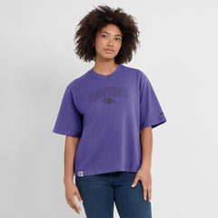 Baltimore Ravens Women's Glory Arch Boxy T-Shirt Purple
