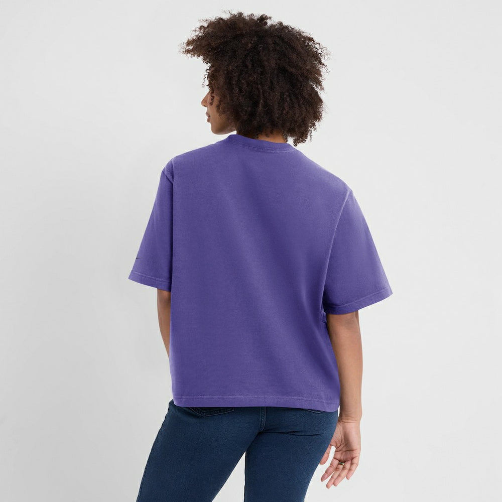 Baltimore Ravens Women's Glory Arch Boxy T-Shirt Purple