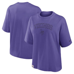 Minnesota Vikings Women's Glory Arch Boxy T-Shirt Purple
