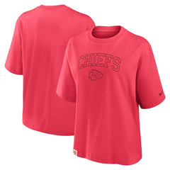 Kansas City Chiefs Women's Glory Arch Boxy T-Shirt Red