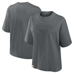 Jacksonville Jaguars Women's Glory Arch Boxy T-Shirt Charcoal